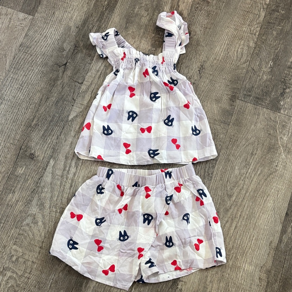 Our Universe Studio Ghibli Kiki's Delivery Service Toddler Ruffled Tank Top set